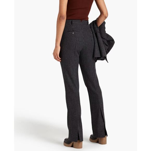 Nanushka Juliet Wool Houndstooth Pants Grey Size S Wool Blend - Picture 2 of 16